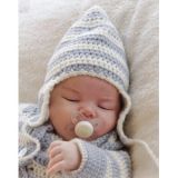Baby Blues Hat by DROPS Design - Häkelmuster mit Kit Mütze Größen 0-4 - 0/3 mdr