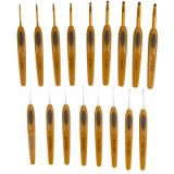Clover Soft Touch Häkelnadeln Set Kunststoff 13,5cm 0,5-6mm 17 Größen