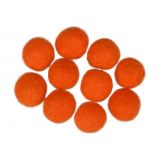 Filzkugeln Wolle 20mm Orange R7 - 10 Stk