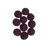 Filzkugeln Wolle 20mm Lila Pflaume V5 - 10 Stk