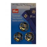 Prym Druckknöpfe Silber 21mm 3 Stk
