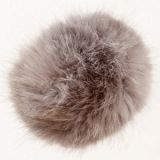 Rico Pompon Quaste Acryl Silbergrau 10 cm