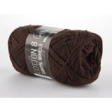 Mayflower Cotton 8/4 Garn Unicolor 1436 Dunkelbraun