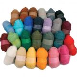 Wolle zum Nadelfilzen 26x25g Farbenmix