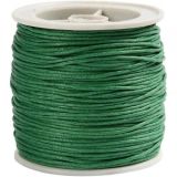 Garn für Lucet oder Strickgabel gewachst Grün 1mm 40m