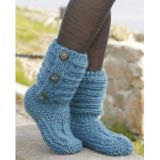 One Step Ahead by DROPS Design - Strickmuster mit Kit Slipper Größen 3 - 38/39