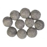 Filzkugeln Wolle 20mm Grau Natur Mix - 10 Stk