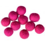 Filzkugeln 10mm Dunkles Pink P2 - 10 Stk