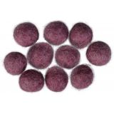 Filzkugeln 10mm Lila Pflaume V5 - 10 Stk