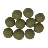 Filzkugeln 20mm Staubgrün GN9 - 10 Stk