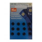 Prym Druckknöpfe Schwarz 7mm 12 Stk