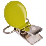 Hosenträgerclips rund Zitrone