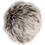 Rico Pompon Quaste Acryl Mix Grau/Silber 10 cm