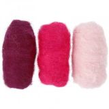 Wolle zum Nadelfilzen Lila/Rosa Harmony 3x10 g