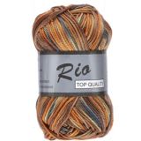 Lammy Rio Garn Print 632 Orange/Braun/Grau 50 Gramm