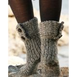 Moon Socks by DROPS Design - Strickmuster mit Kit Slipper Größe 35/37 - 35/37