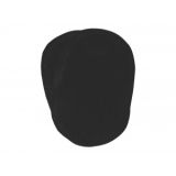 Ausbesserungs-Patches Kunstwildleder Oval Schwarz 10x15cm - 2 Stück