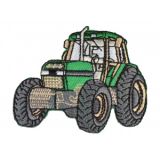 Aufbügeletikett Traktor Grün 6 x 6,5 cm - 1 Stk