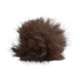 Pompon Quaste Kaninchenhaar Braun 60 mm