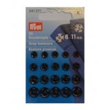 Prym Druckknöpfe Schwarz 6-11mm 20 Stk
