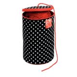 Prym Garnspender Polka Dots Schwarz 14,5x21,5 cm