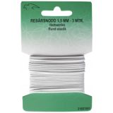 Elastisches Band rund Weiß 1,5mm 3m