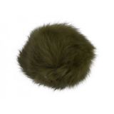 Pompon Quaste Kaninchenhaar Armee Grün 60 mm