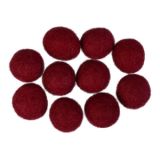 Filzkugeln Wolle 20mm Dunkles Pink R2 - 10 Stk