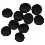 Filzkugeln 10mm Schwarz - 10 Stk