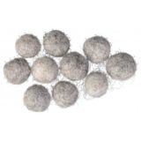 Filzkugeln 10mm Grau Natur Mix - 10 Stk