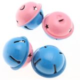 Infinity Hearts Klingglöckchen Metall Pink/Blau 3,8cm - 1 Stk