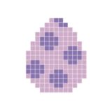 Pixelhobby Osterei Lila - Ostern Pixelhobby-Muster - Påskeæg Lilla Pixelhobby - Påske Perlemønster