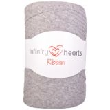 Infinity Hearts Ribbon Bändchengarn 04 Hellgrau