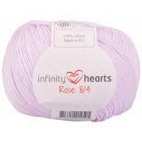 Infinity Hearts Rose 8/4 Garn Unicolor 50 Puder