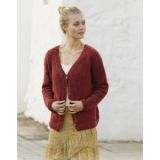 Robin Song Jacket by DROPS Design - Strickmuster mit Kit Jacke Größen - Medium