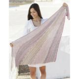 Rays of Sunset by DROPS Design - Strickmuster mit Kit Tuch 160x69cm - 160 x 69 cm