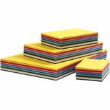 Farbkarton, A2,A3,A4,A5,A6, 180 g, Sortierte Farben, 1800Bl. sort./ 1