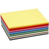 Farbkarton, A6, Blatt 105x148 mm, 180 g, Sortierte Farben, 300Bl. sort