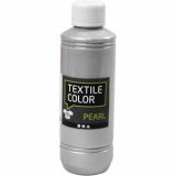 Textilfarbe, Perlmutt, Silber, 250ml/ 1 Fl.