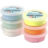 Foam Clay® , Glitter, Pastellfarben, 6x14g/ 1 Pck