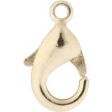 Karabinerhaken, L 10,1 mm, Vergoldet, 100Stk/ 1 Pck