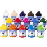 Acrylfarbe Matt, Sortierte Farben, 15x500ml/ 1 Pck