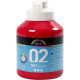 A-Color Acrylfarbe, primär rot, 02 - matt (Plakatfarbe), 500ml