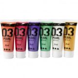 A-Color Acrylfarbe, Ergänzungsfarben, 03 - metallic, 6x20ml