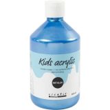 Acrylfarbe Metallic, Metallic, Blau, 500ml/ 1 Fl.