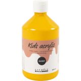 Acrylfarbe Glänzend, Gelb, 500ml/ 1 Fl.