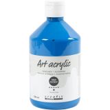 Acrylfarbe, Mattglänzend, Transparent, Primärblau, 500ml/ 1 Fl.