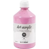 Acrylfarbe, Mattglänzend, Deckend, Staubrosé, 500ml/ 1 Fl.