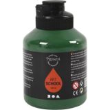 Acrylfarbe, Mattglänzend, Halbtransparent, Dunkelgrün, 500ml/ 1 Fl.