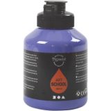 Acrylfarbe, Mattglänzend, Halbtransparent, Violettblau, 500ml/ 1 Fl.
